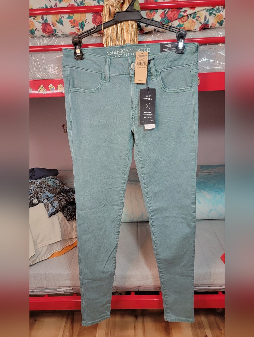 American Eagle Outfitters Women's Sage Twill Skinny Jeans